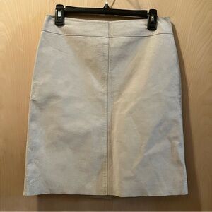 Suede 100% leather size 5/6 vintage express khaki tan skirt